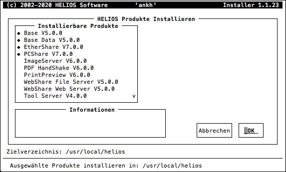 HELIOS
Installer – Erstinstallation