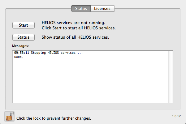 HELIOS Services – Stopping services