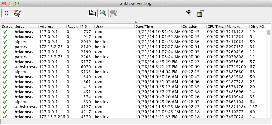 Example of a server log file