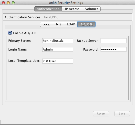 HELIOS Admin <code>AD/PDC</code> setup