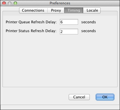 HELIOS Admin local preferences – Timing