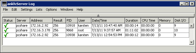 Example of a server log file