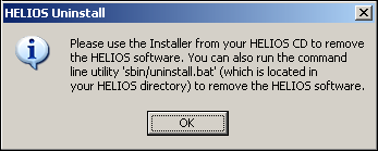 Uninstall note