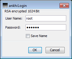 Login dialog