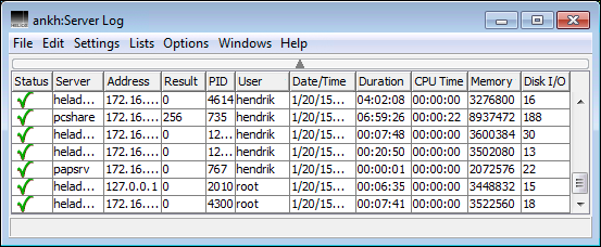 Example of a server log file