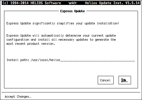 HELIOS Update Installer – Express Update