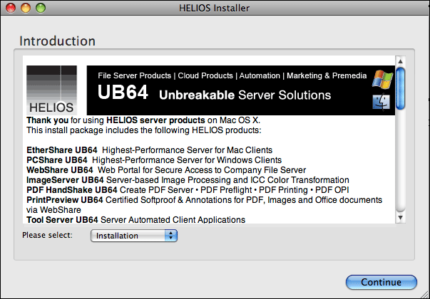 HELIOS Installer – Introduction