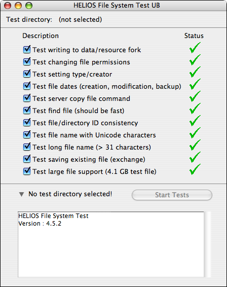 HELIOS File System Test