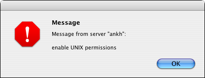 Enable UNIX permissions