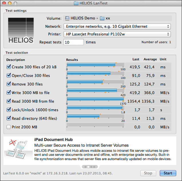 HELIOS „LanTest“