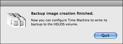 HELIOS TM Image Builder – Backupimage erzeugt