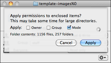 Apply permissions to enclosed items