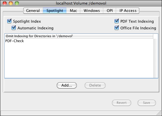 Volume settings in HELIOS Admin