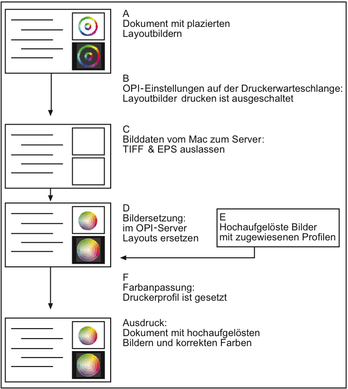 Typischer Arbeitsablauf bei
der Verwendung von ImageServer