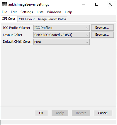 Defining <code>OPI Color</code> preferences