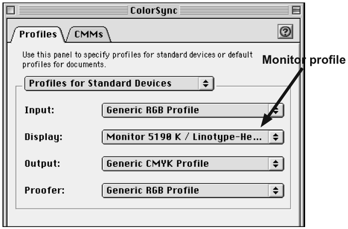 ColorSync profile for RGB