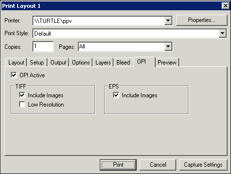 “OPI” tab in QuarkXPress “Print” dialog