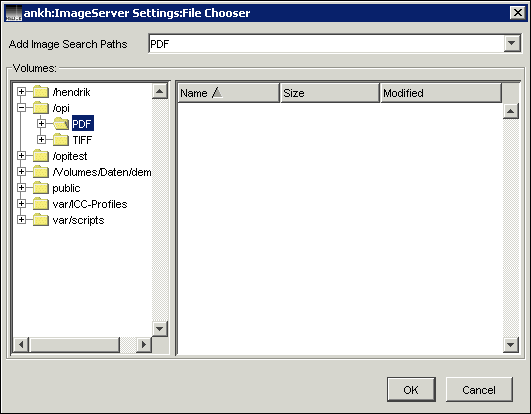 Defining <code>Image Search Paths</code> preferences