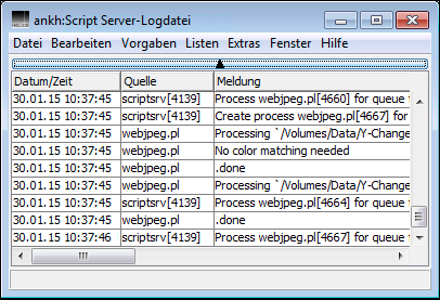 Script Server Logdatei auf dem Host „ankh“