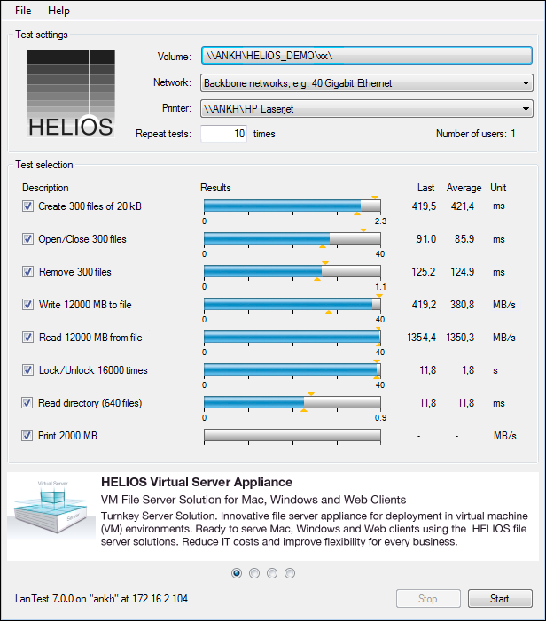 HELIOS „LanTest“