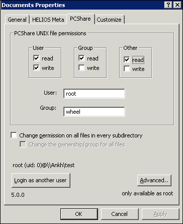 UNIX-Zugriffsrechte für Dateien/Ordner