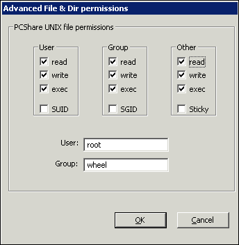 Advanced UNIX file/folder permissions