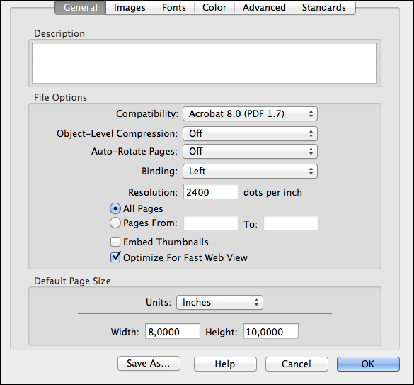 Setting up <code>General</code> settings