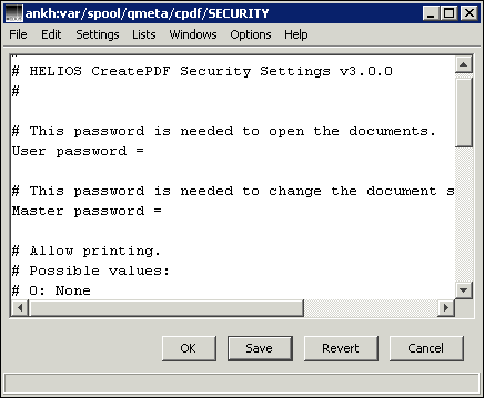 Select “SECURITY” file