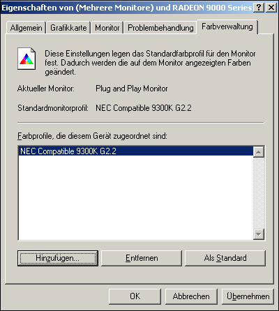 Ein Monitor-Proofprofil auswählen (Windows)