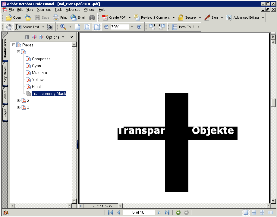 Transparenzmaske in eigenem Layer