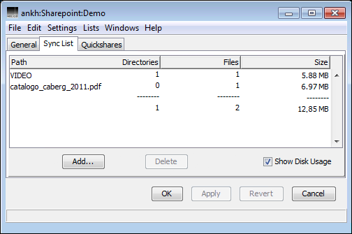 WebShare sharepoint <code>Sync List</code> tab