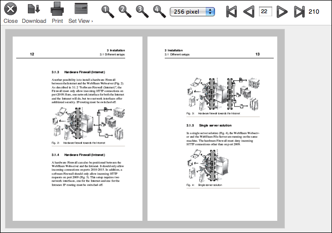 Document opened via URL Share Access link – document preview only