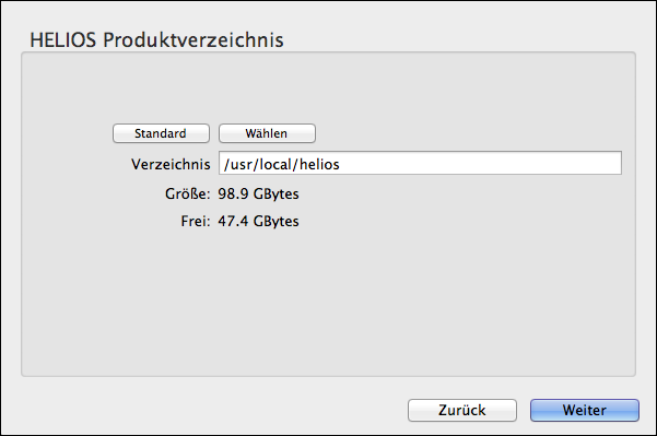 HELIOS
Installer (OS X) – HELIOS Produktverzeichnis