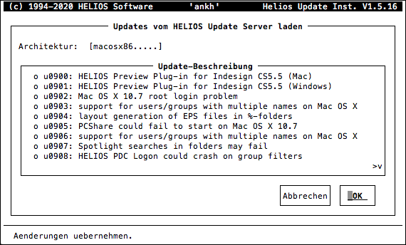 HELIOS Update Installer – Updates vom HELIOS Update Server laden