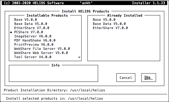 HELIOS Installer – Install HELIOS Products