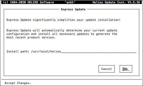 HELIOS Update Installer – Express Update