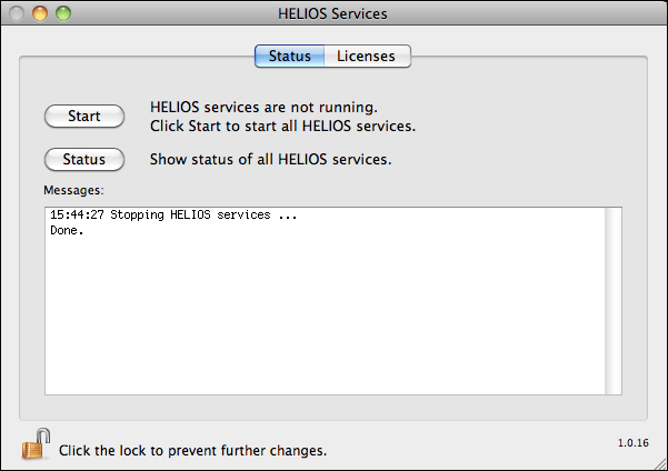 HELIOS Services – Dienste stoppen