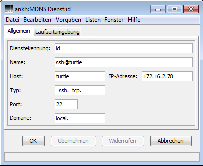 Neue mDNS-Dienste registrieren