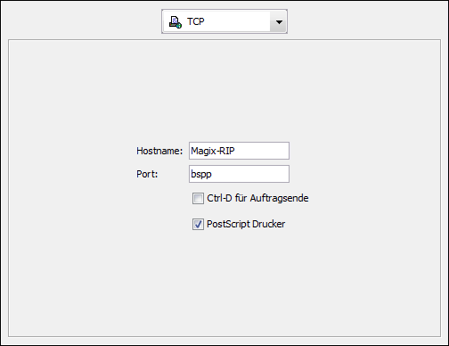 Verbindungstyp <code>TCP</code>