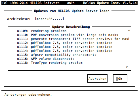 HELIOS Update Installer – Updates vom HELIOS Update Server laden