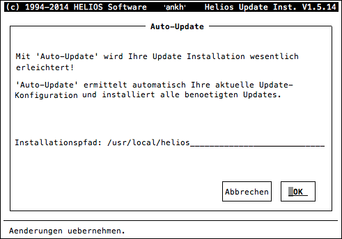 HELIOS Update Installer – Auto-Update