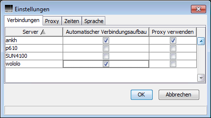 Lokale Einstellungen in HELIOS Admin – Verbindungen