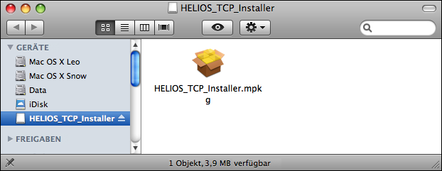Inhalt der Imagedatei „HELIOS_TCP_Installer“