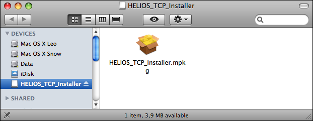 Content of the “HELIOS_TCP_Installer” image