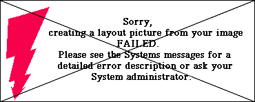 Error message for failed layout generation
