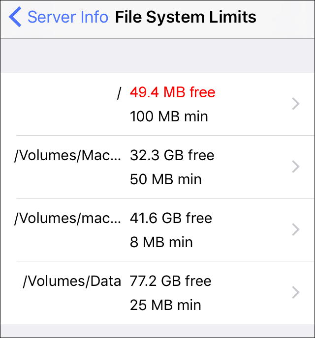 File system limits