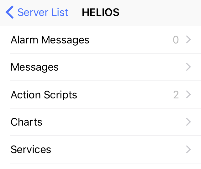 Server system messages