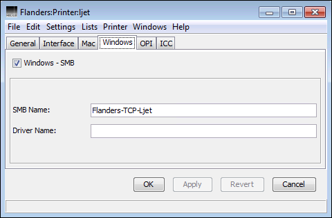 <code>Windows</code> tab on host “Flanders”